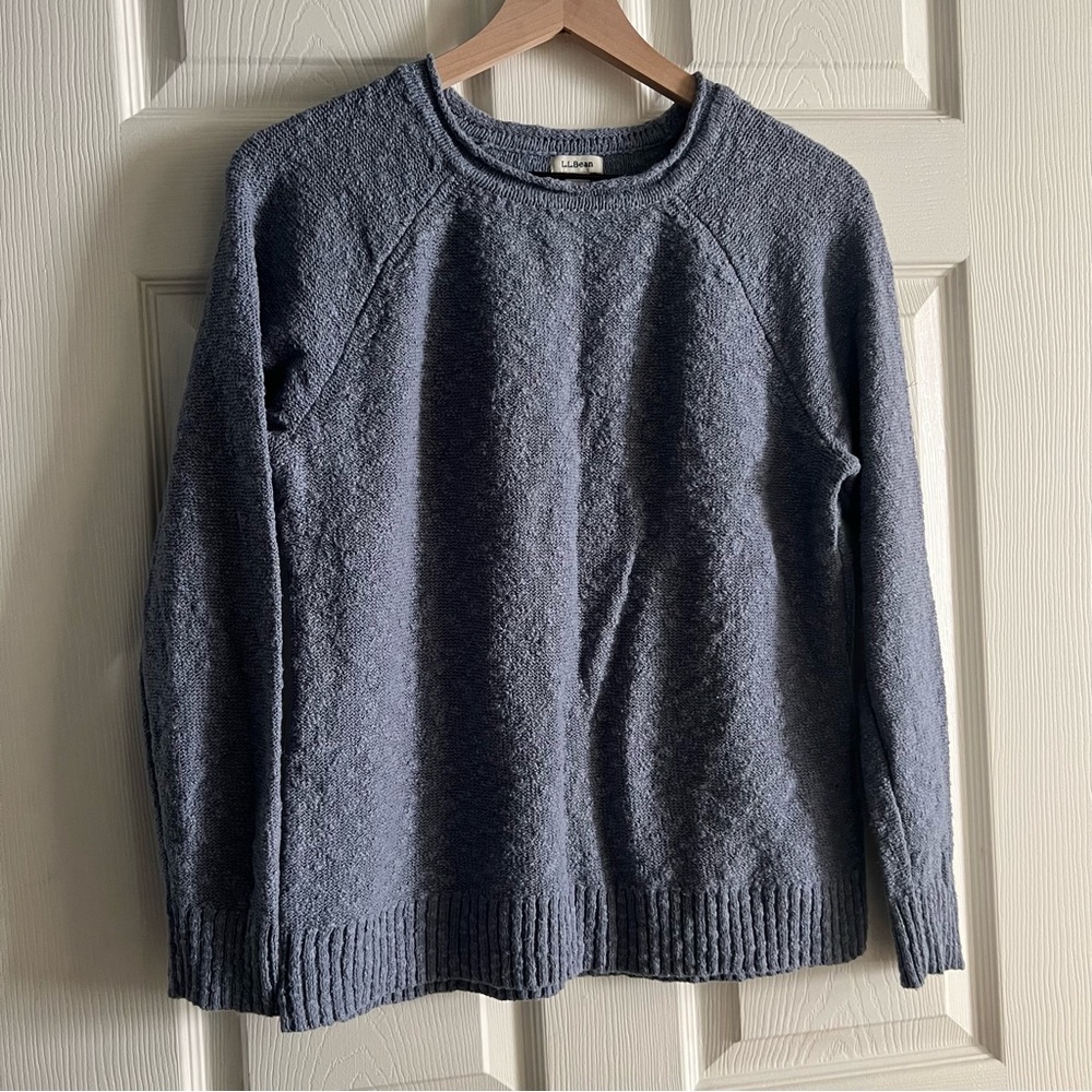 L.L.Bean Women’s Roll Neck Sweater 100% Cotton Size Medium